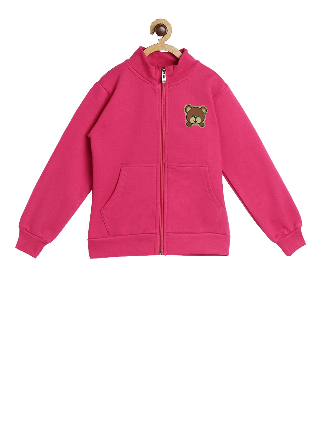 

SWEET ANGEL Girls Pink Solid Sweatshirt
