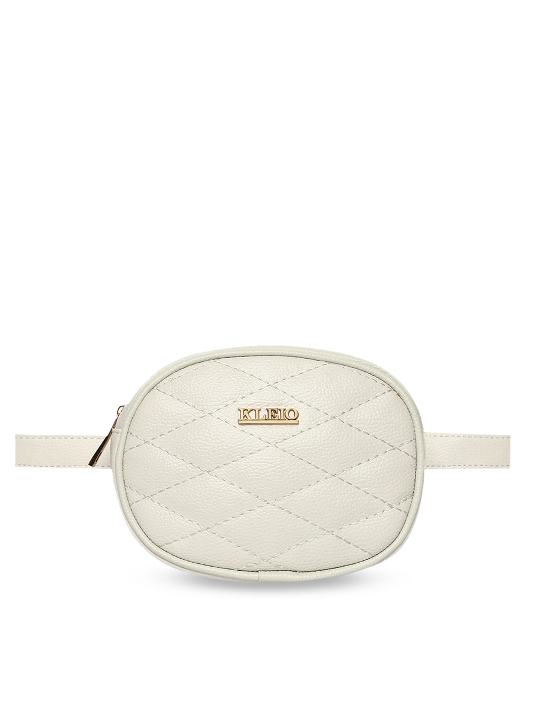 

KLEIO Quilted Sling Bag, White