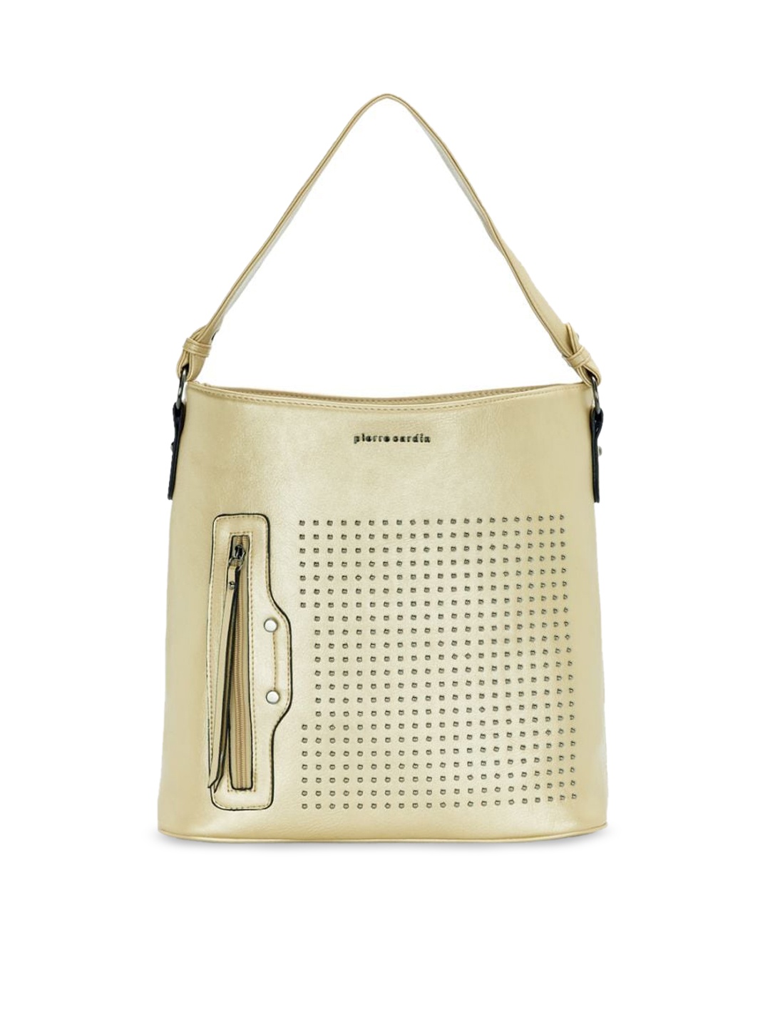 

pierre cardin Gold-Toned Textured Handheld Bag