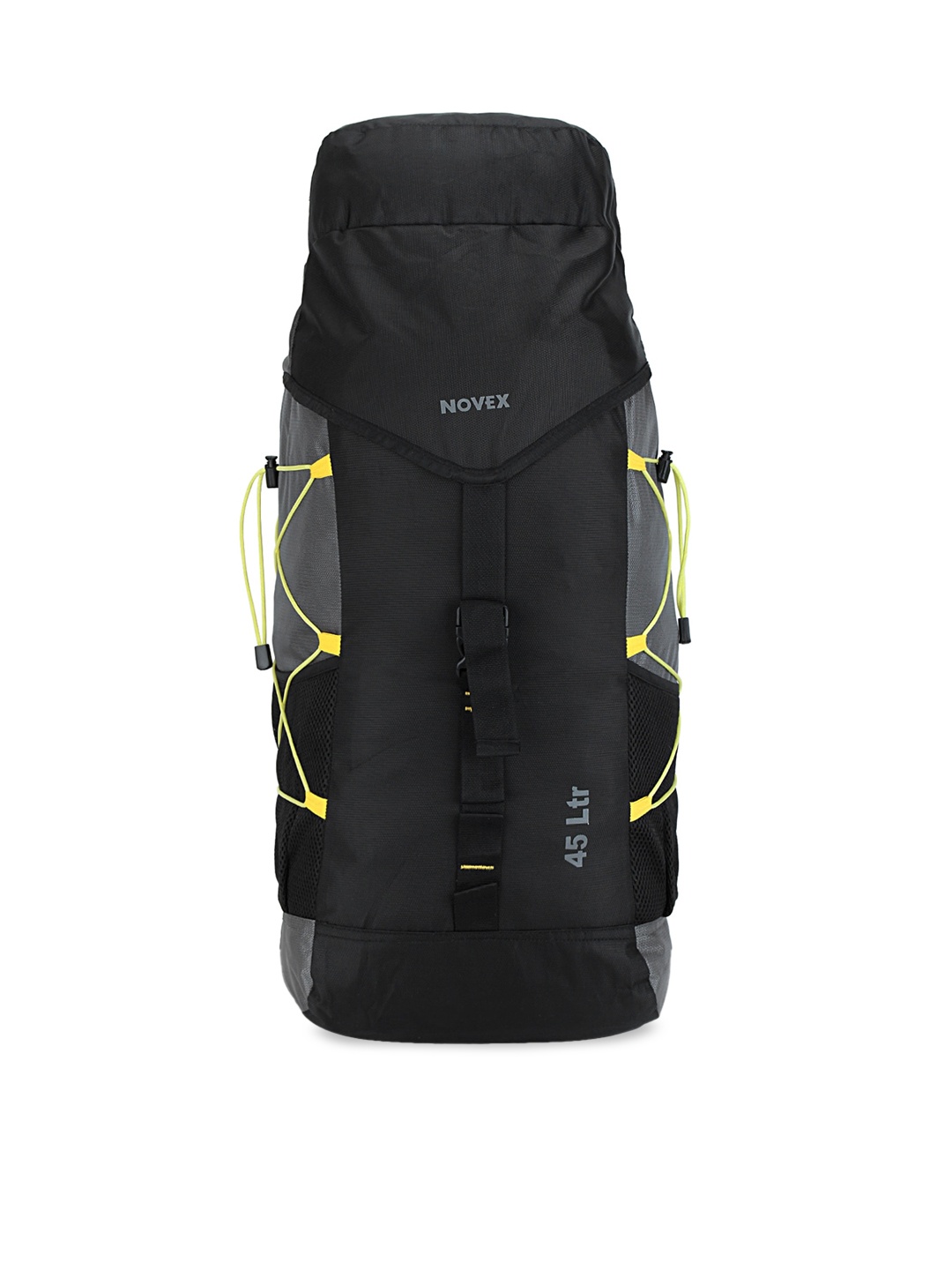 

NOVEX Unisex Black & Grey Solid Rucksack