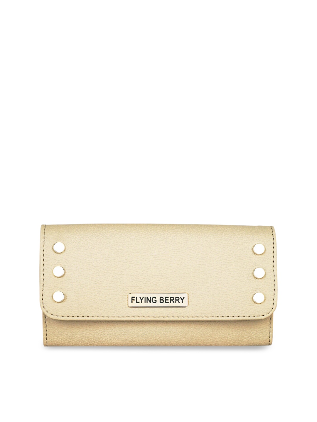 

FLYING BERRY Women Beige Solid Purse Clutch