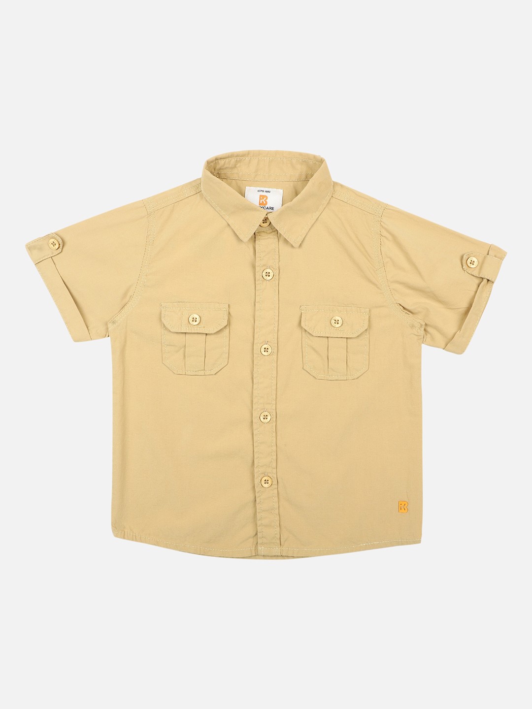 

Bodycare First Boys Brown Slim Fit Solid Casual Shirt