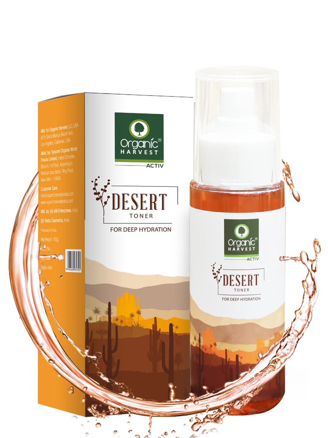 

Organic Harvest Desert Toner 100gm, Brown