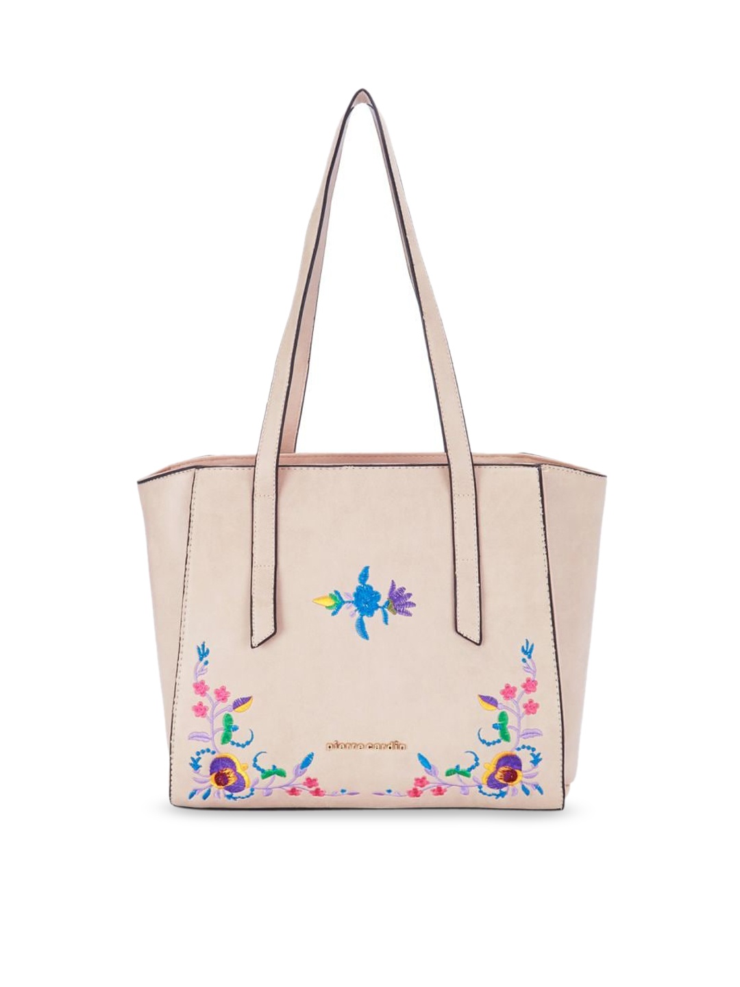 

pierre cardin Pink & Blue Embellished Tote Bag