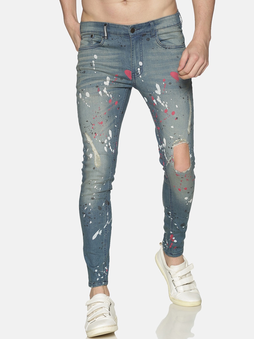 

IMPACKT Men Blue & Blue Skinny Fit Jeans