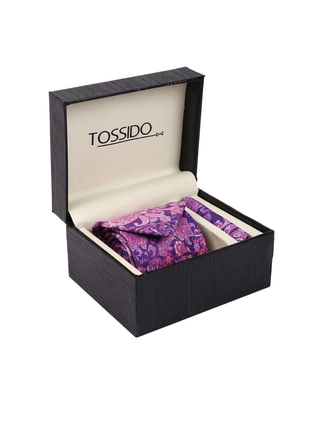 

Tossido Men Purple Printed Accessory Gift Set