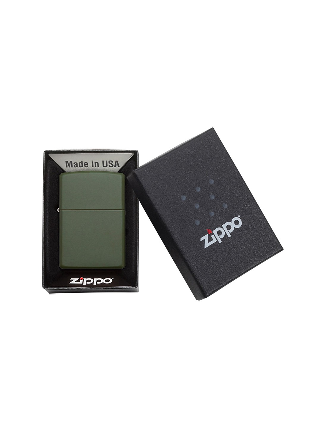 

Zippo Unisex Green Solid Matte Pocket Lighter