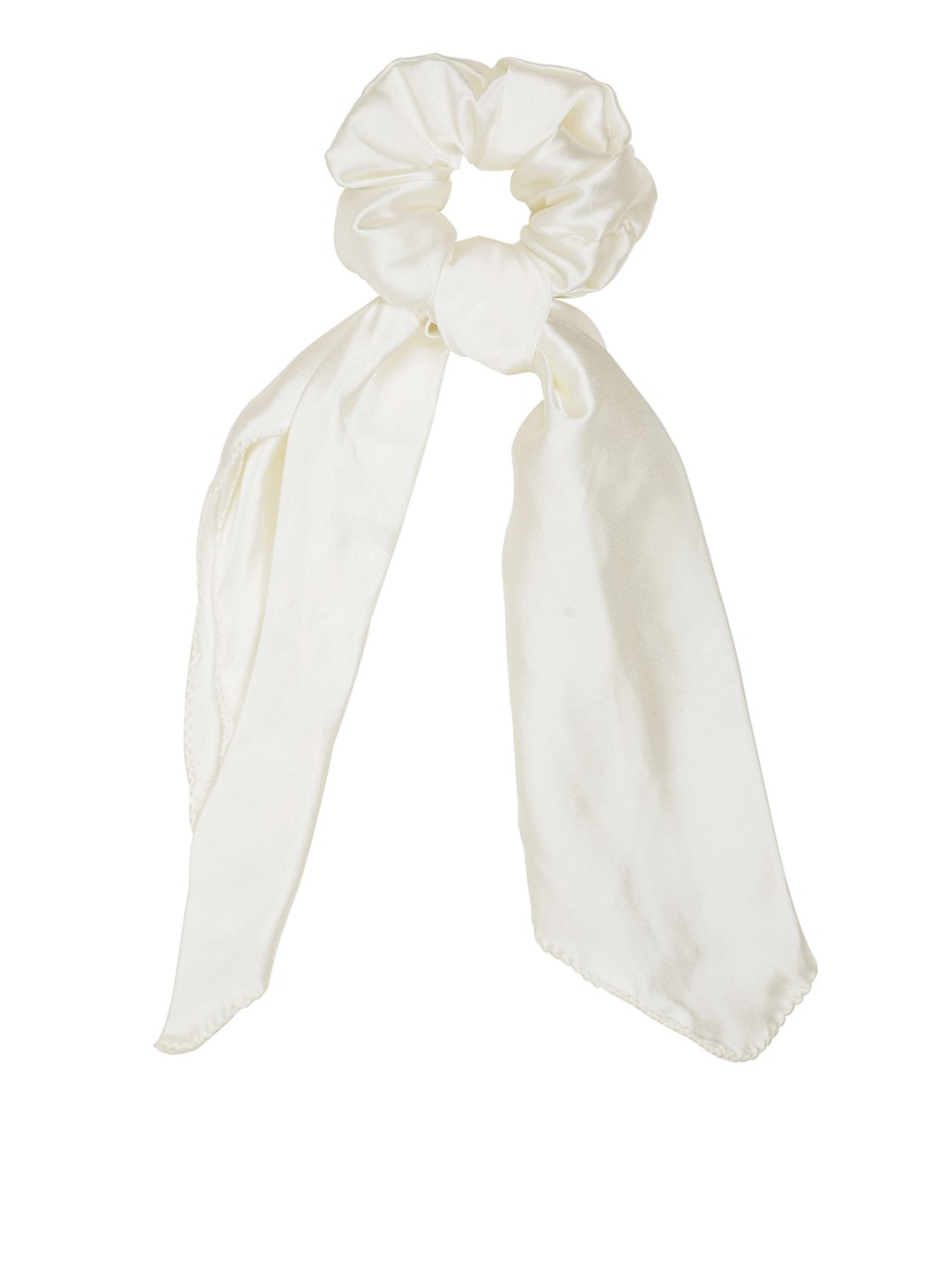

ONE on ONE Women Off-White Solid Knot-Detailed Scrunchy