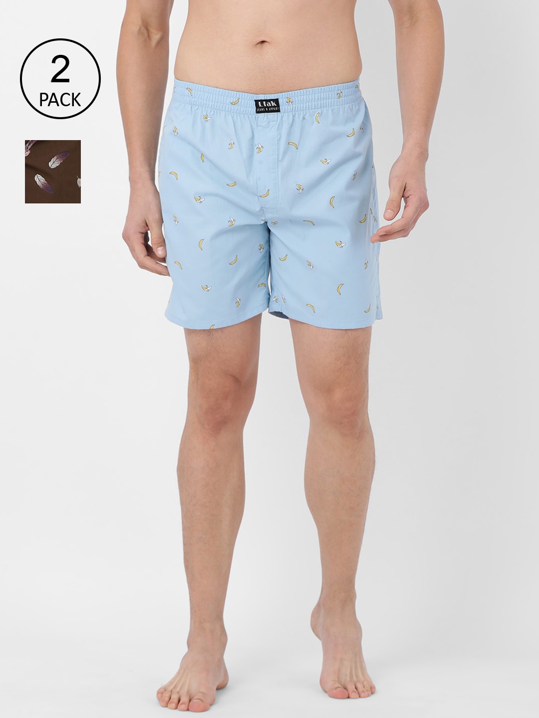 

Llak Jeans Men Pack Of 2 Assorted Boxers Boxer Set-3-1-SP-L
