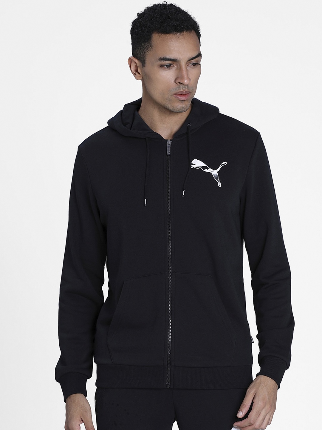 

Puma Men Black Solid Sweatshirt