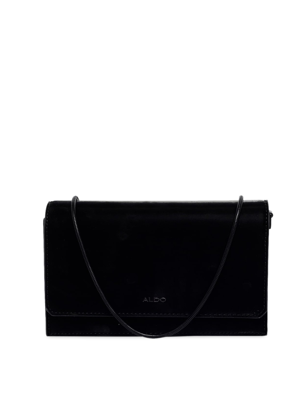 

ALDO Black Embellished Swagger Sling Bag with Bow Detail