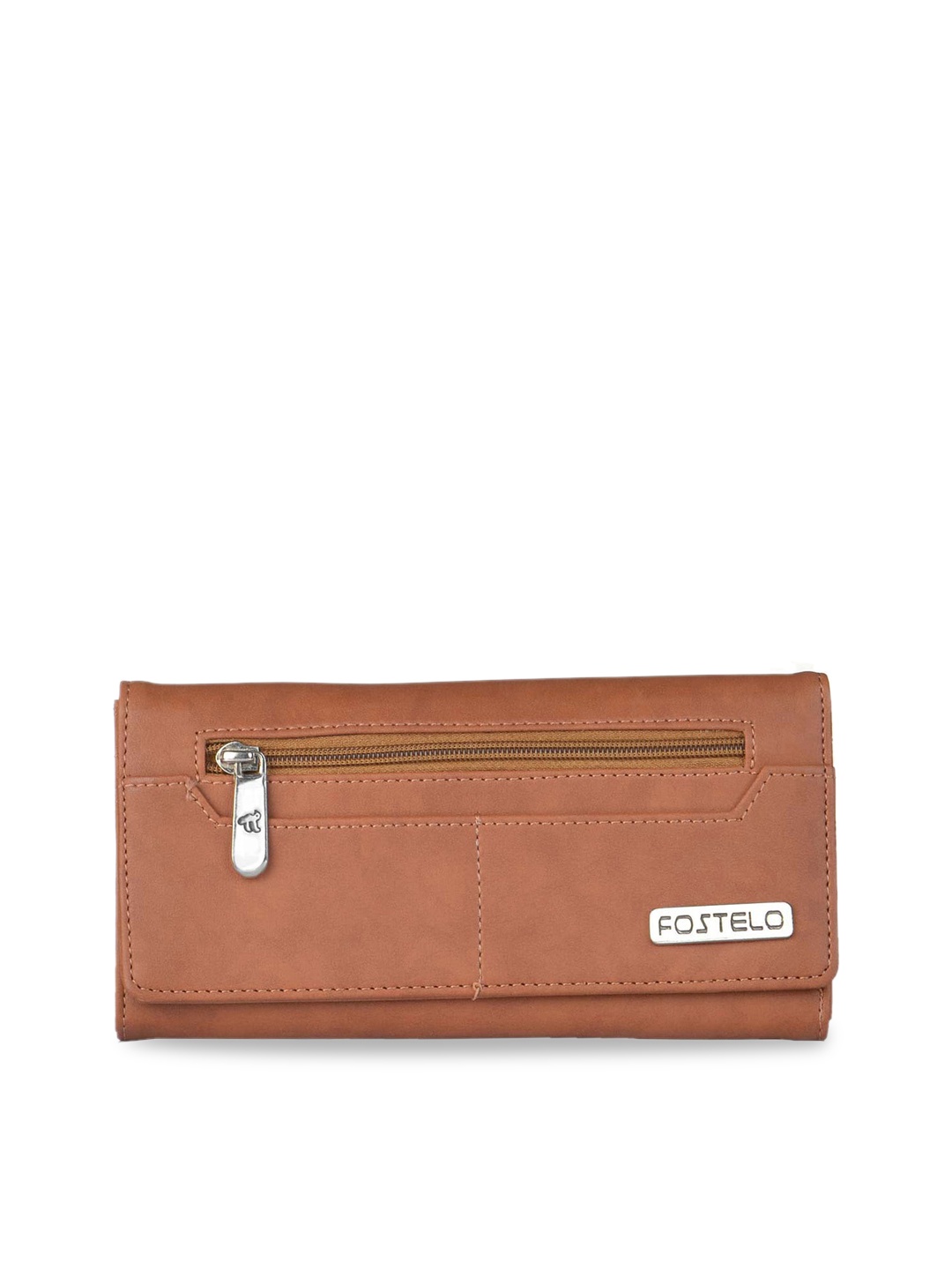 

Fostelo Women Tan Brown Solid Purse Clutch