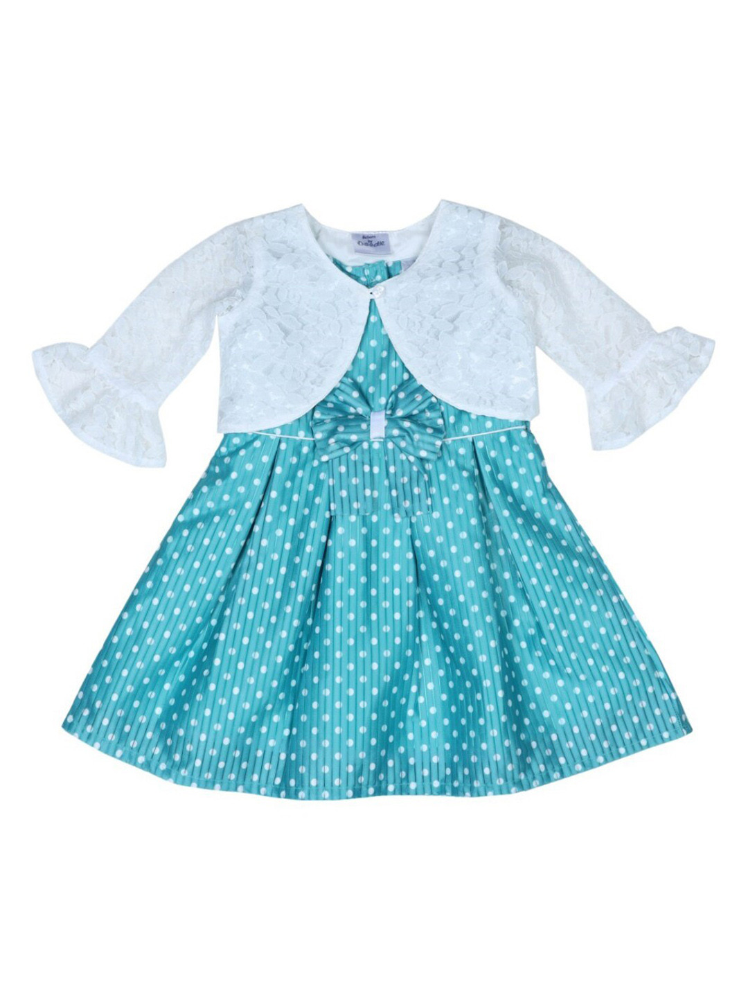 

Doodle Girls Green Printed Fit and Flare Dress