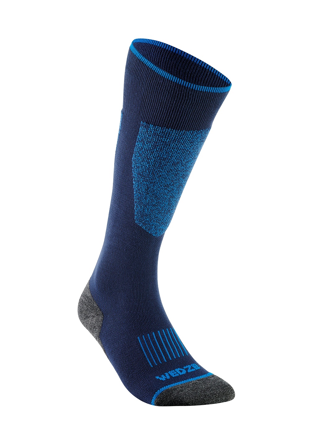 

WEDZE By Decathlon Unisex Blue & Navy Blue Patterned Calf-Length Ski Socks