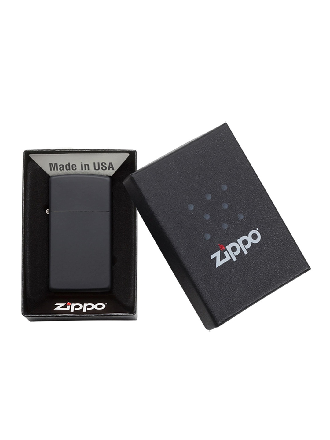 

Zippo Unisex Black Solid Slim Matte Pocket Lighter