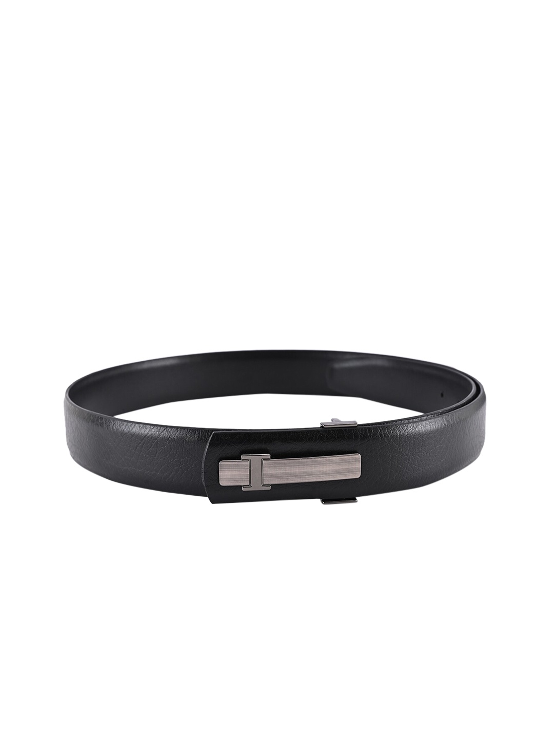 

BuckleUp Men Black Solid Belt