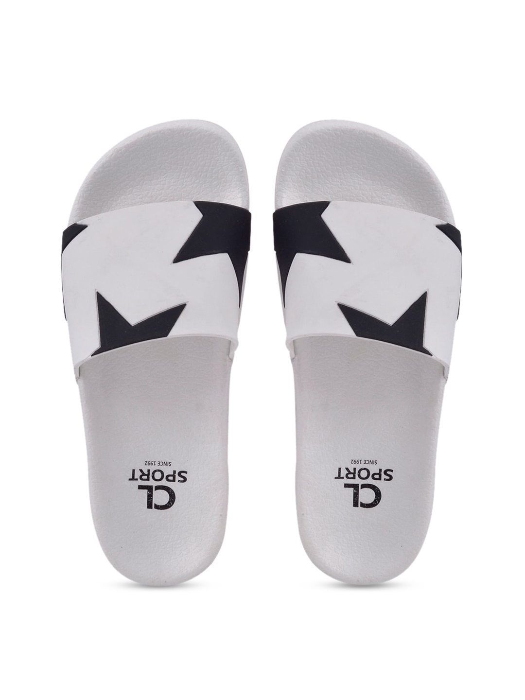 

Carlton London sports Women White & Black Printed Sliders
