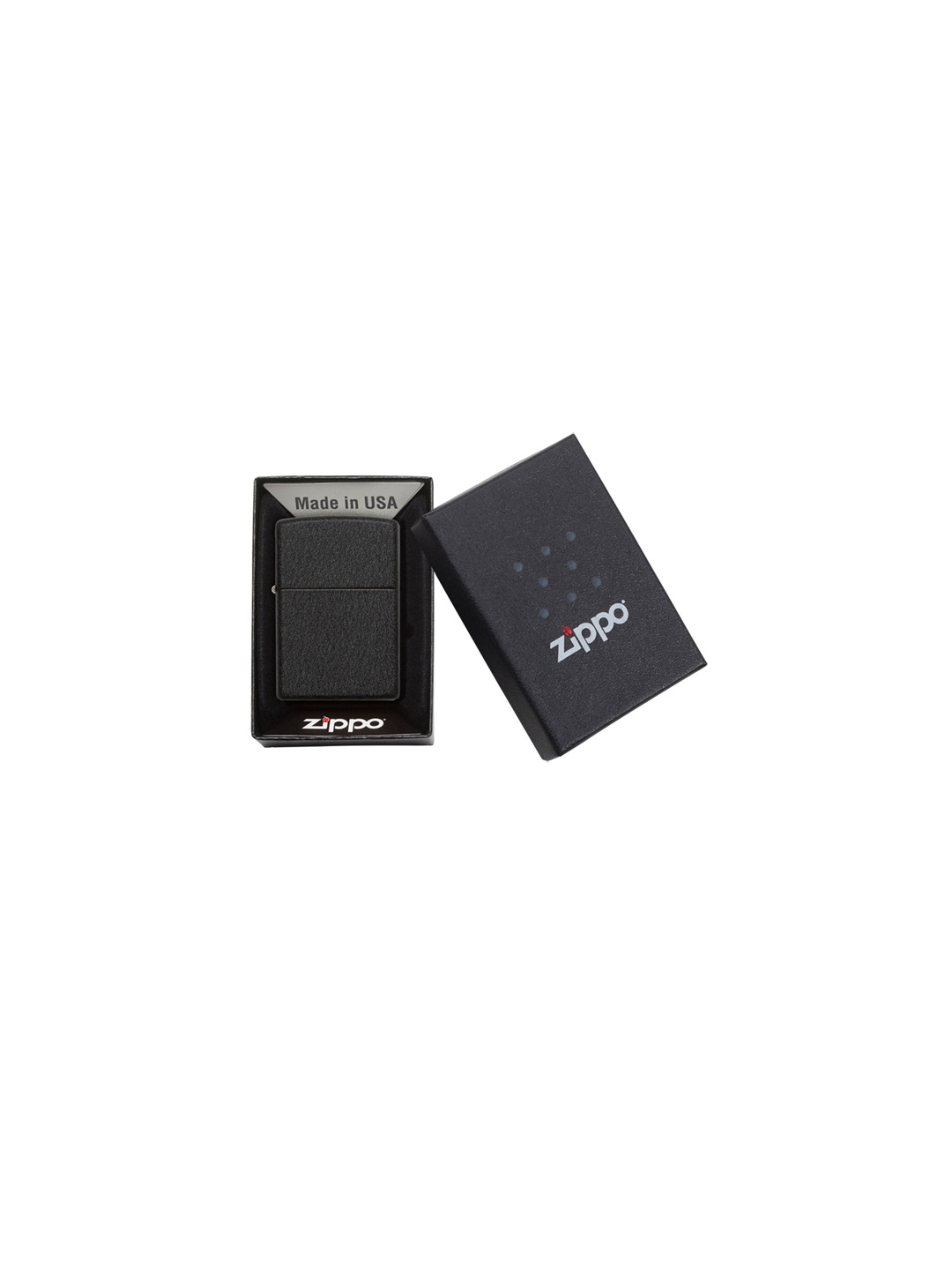 

Zippo Unisex Black Crackle Pocket Lighter