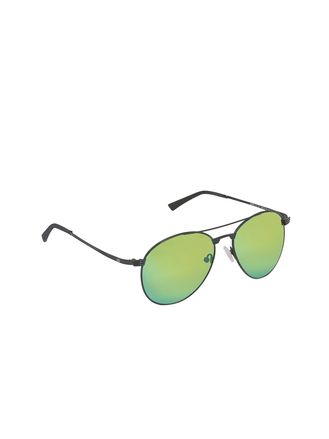 

GIO COLLECTION Unisex UV Protected Lens Aviator Sunglasses GM6112C07, Green