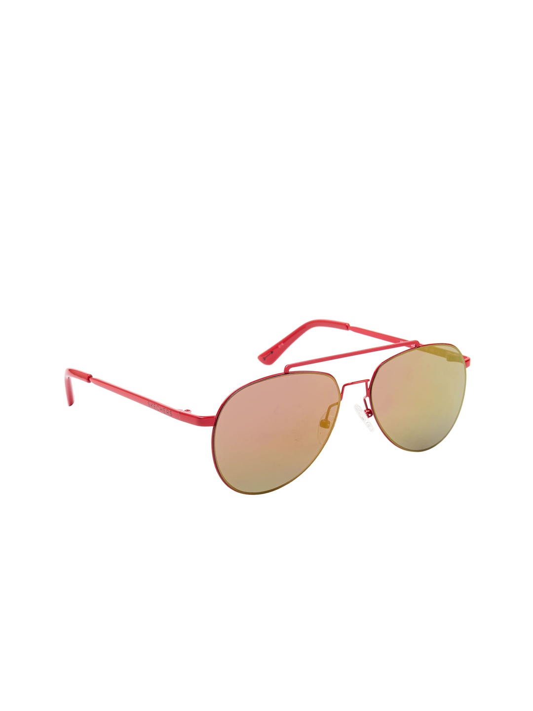 

Skechers Unisex Red & Brown UV Protected Aviator Sunglasses SE6027 57 66U