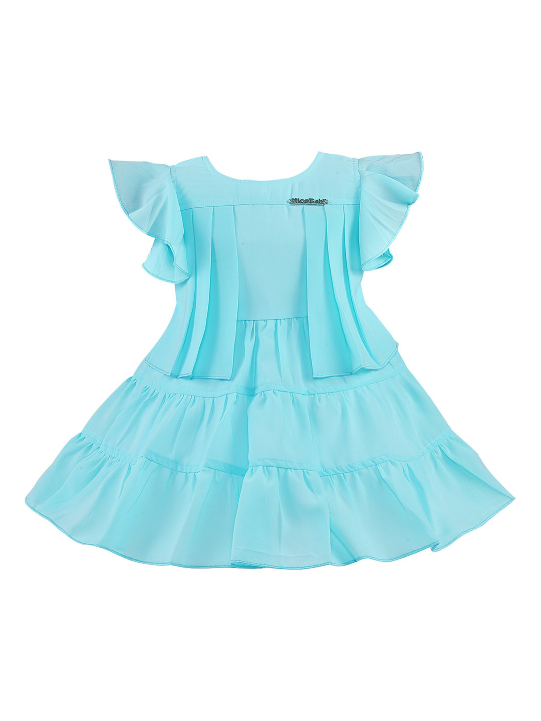 

Wish Karo Girls Blue Solid A-Line Dress