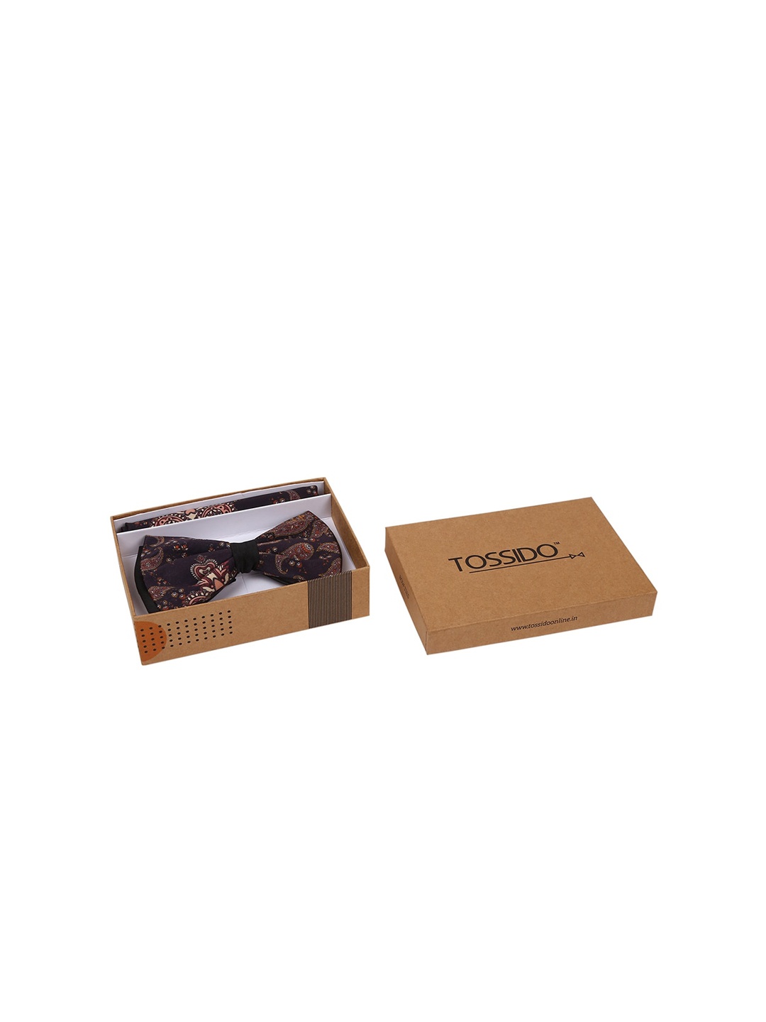 

Tossido Men Black & Brown Printed Accessory Gift Set