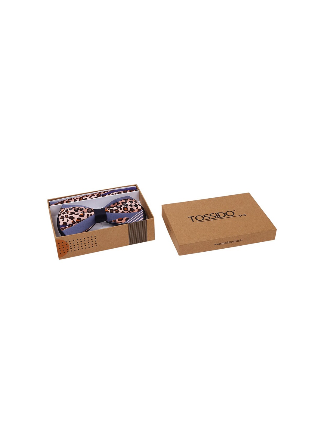 

Tossido Men Blue & Brown Printed Accessory Gift Set