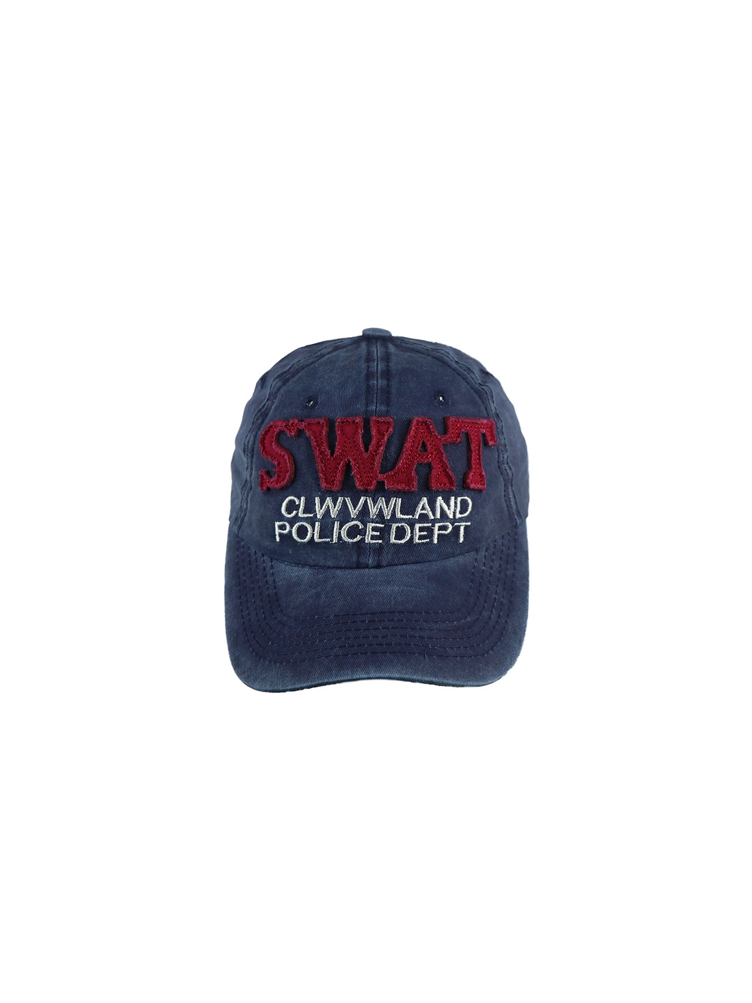 

iSWEVEN Unisex Blue & Maroon Printed Snapback Cap