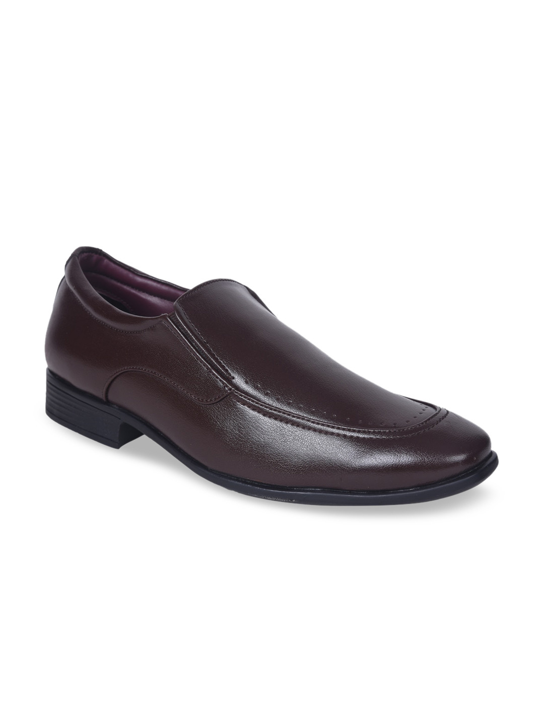 

IMPERIO Men Brown Solid Formal Slip-Ons
