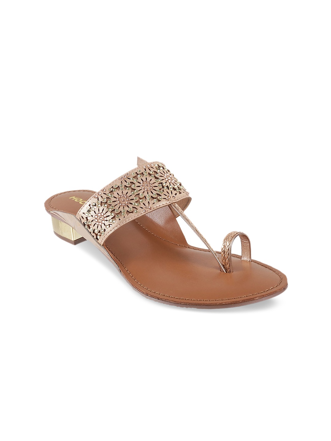 

Mochi Women Beige Solid Sandals