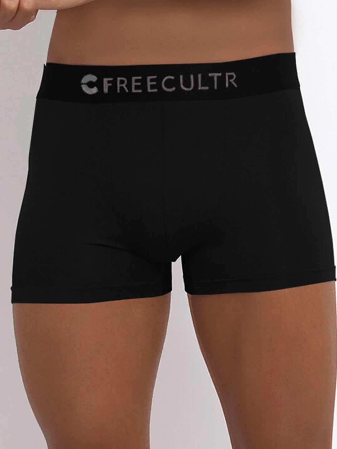

FREECULTR Men Pack of 2 Black Solid Trunks