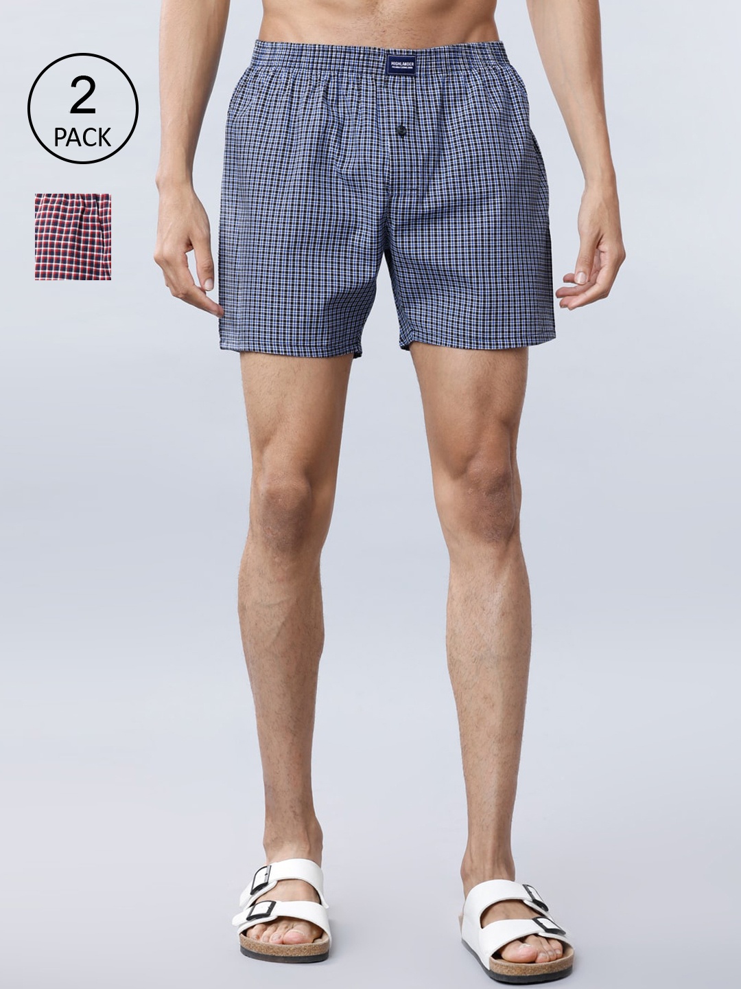 

HIGHLANDER Men Pack Of 3 Assorted Boxers HLBS000012