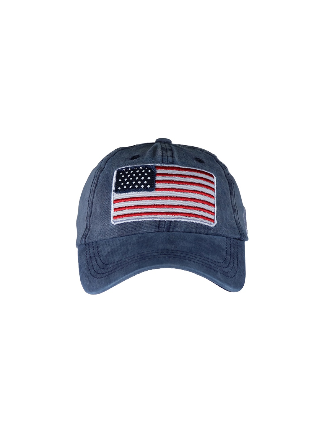 

iSWEVEN Unisex Blue Embroidered Snapback Cap