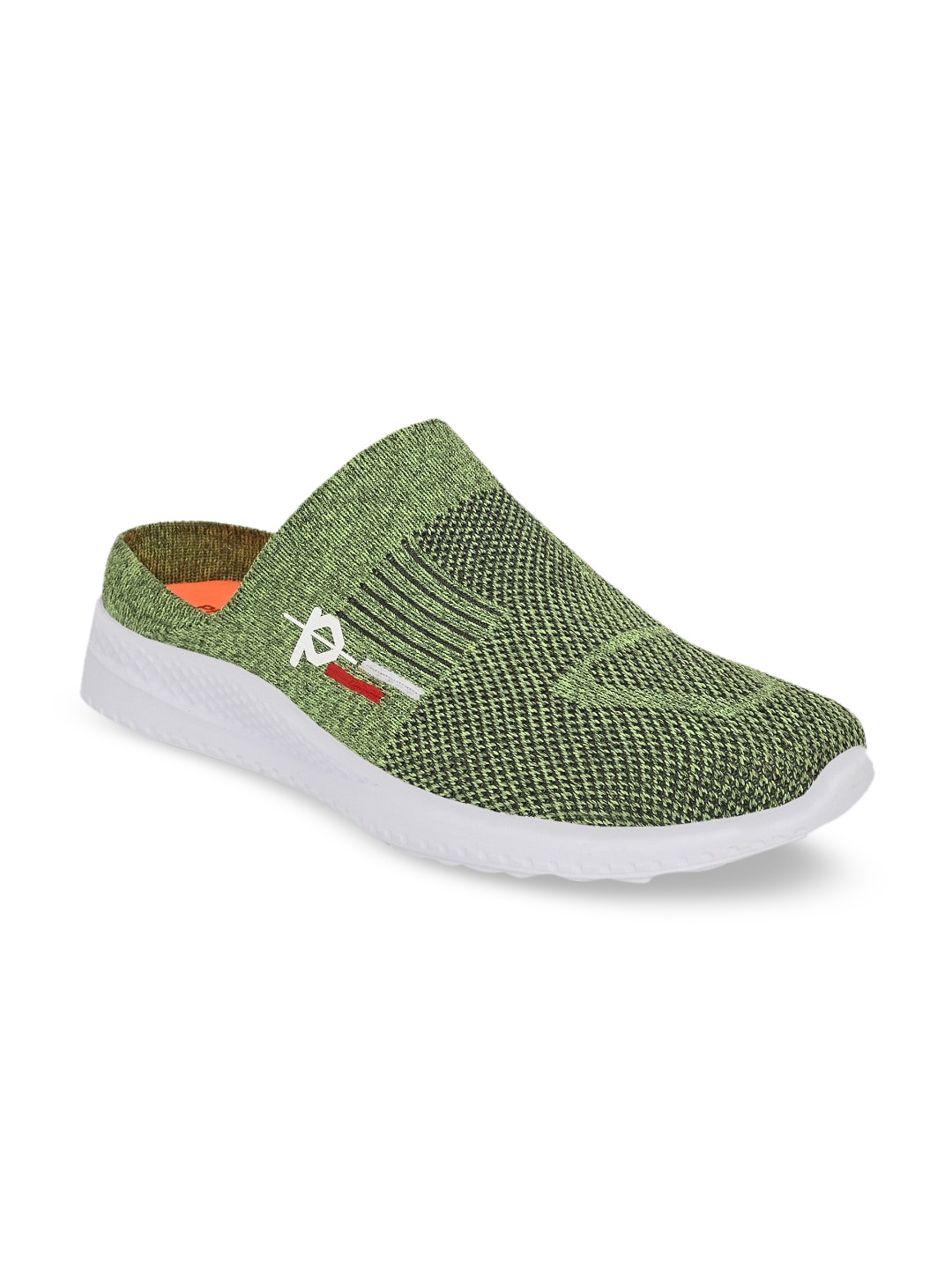 

Provogue Men Green Woven Design Slip-On Sneakers