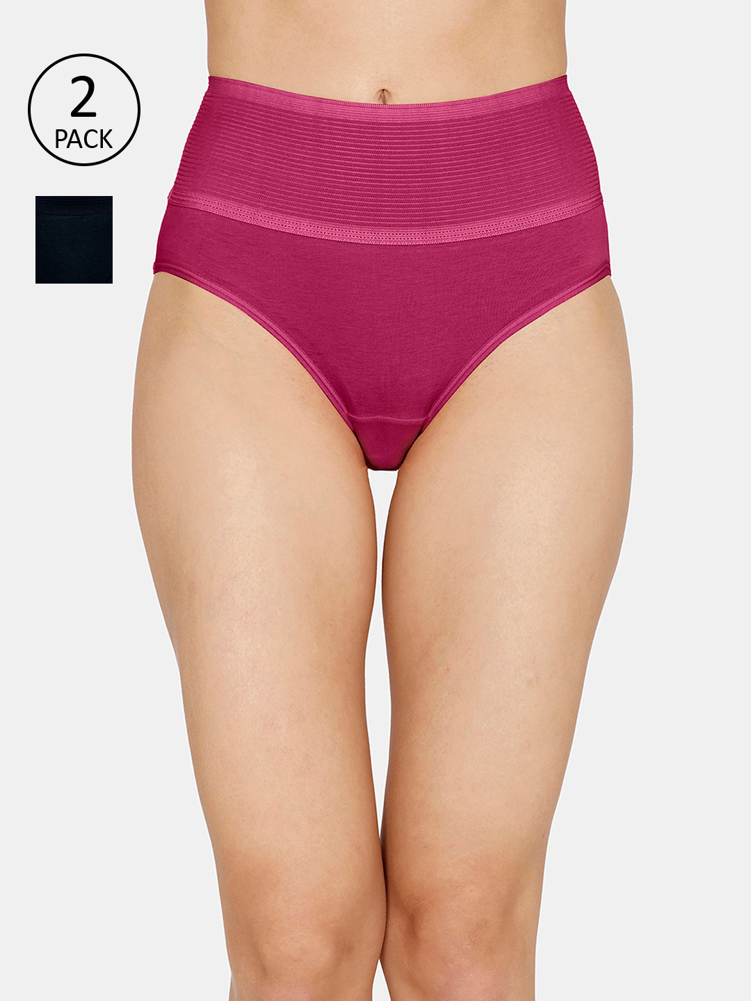 

Nejo Women Pack of 2 Assorted Post-Delivery Briefs with Broad Elastic NJL002