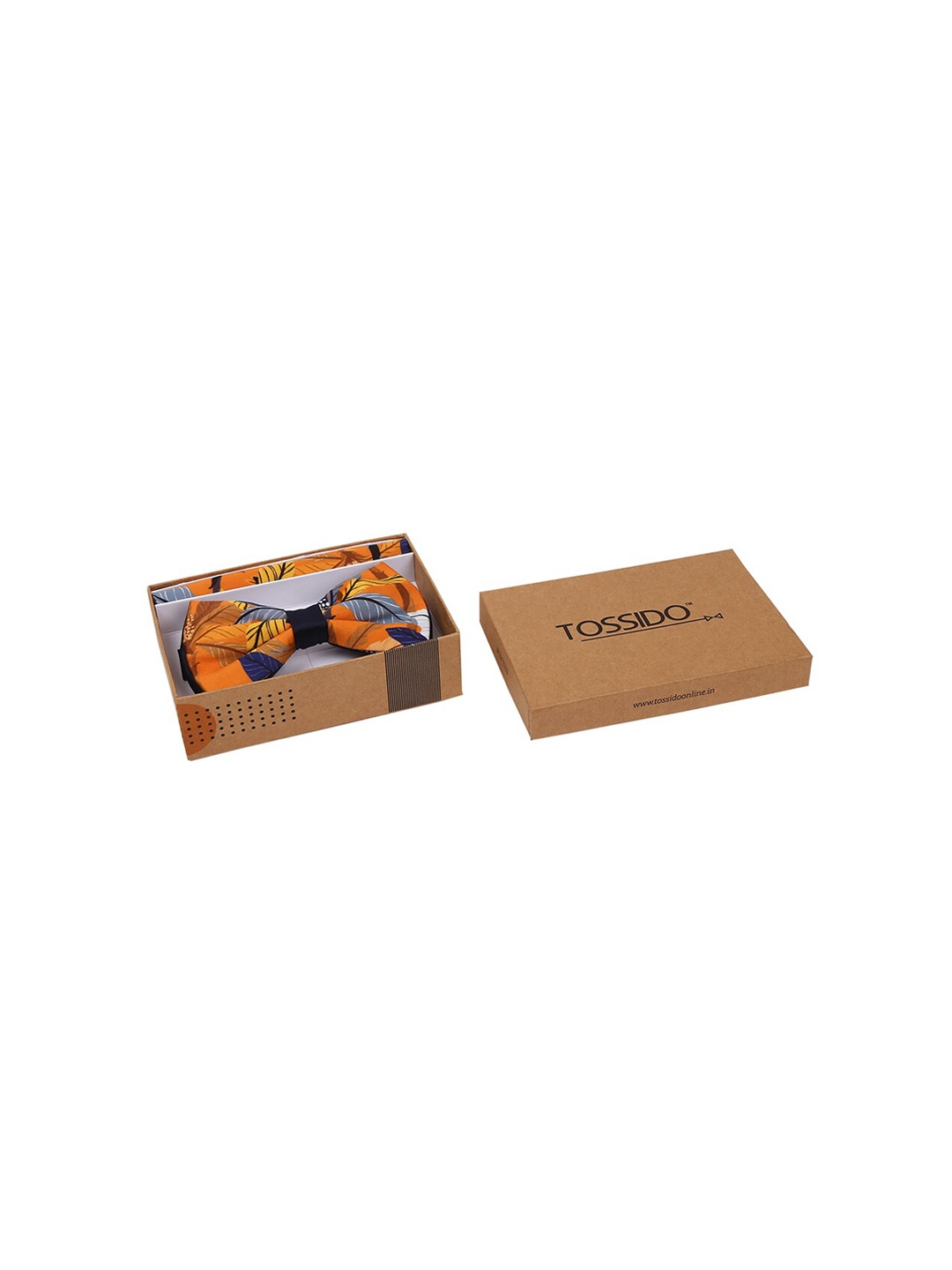 

Tossido Men Orange & Blue Printed Accessory Gift Set