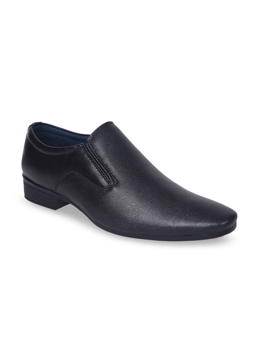 

IMPERIO Men Black Solid Formal Slip-Ons