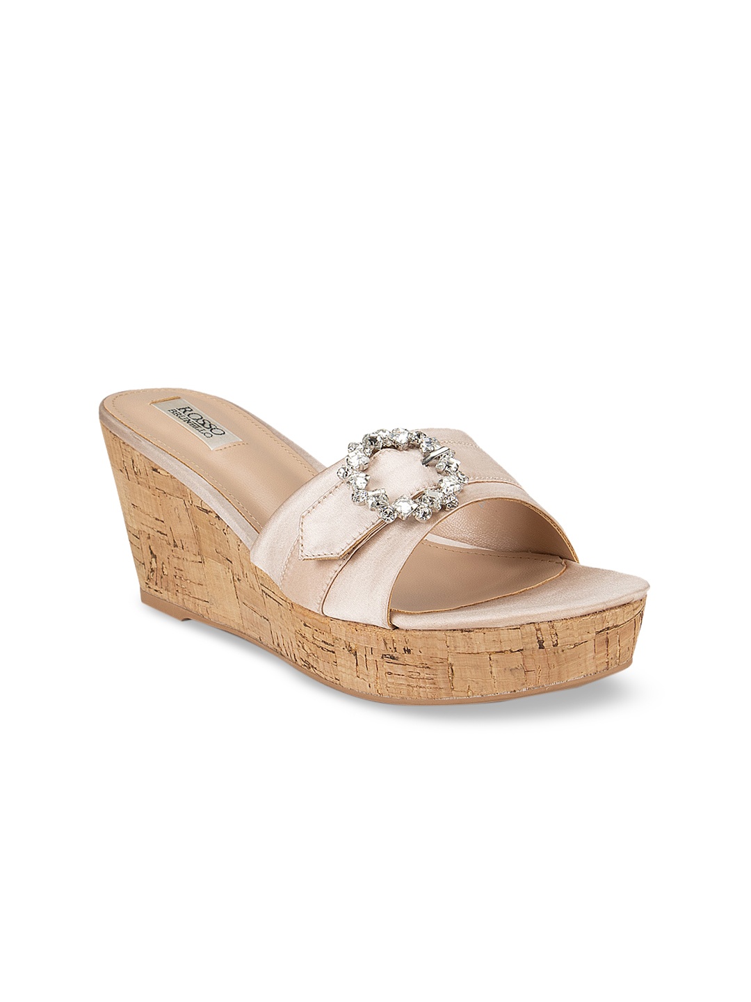 

ROSSO BRUNELLO Women Beige Embellished Heels