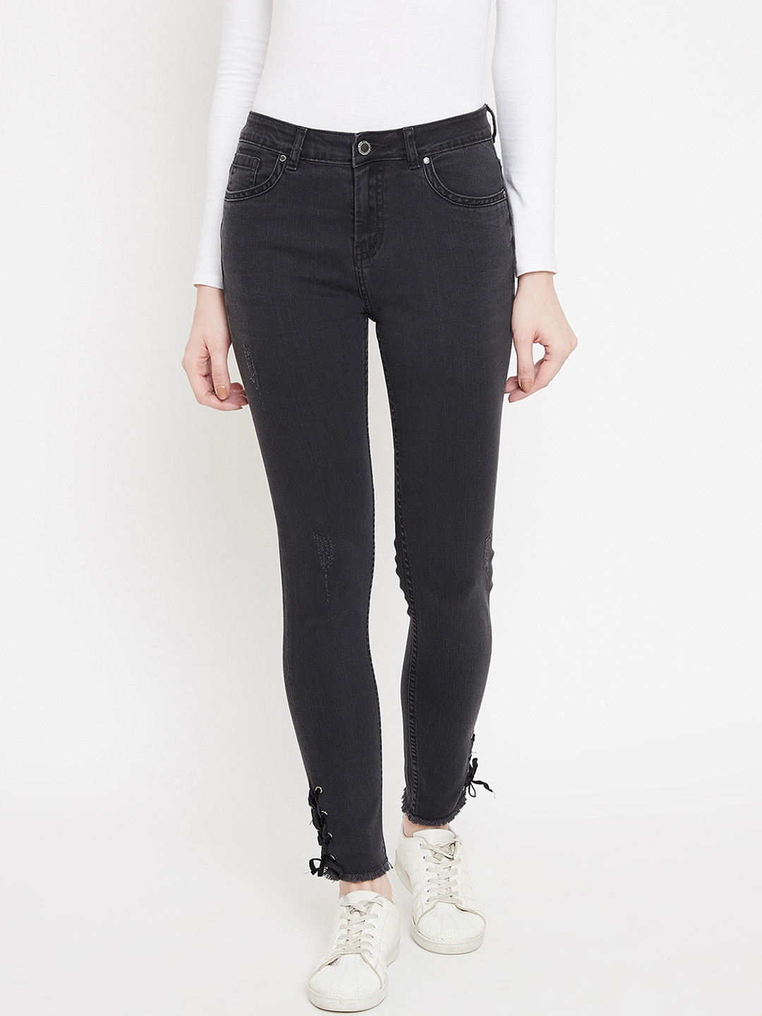 

Madame Women Black Regular Fit Jeans