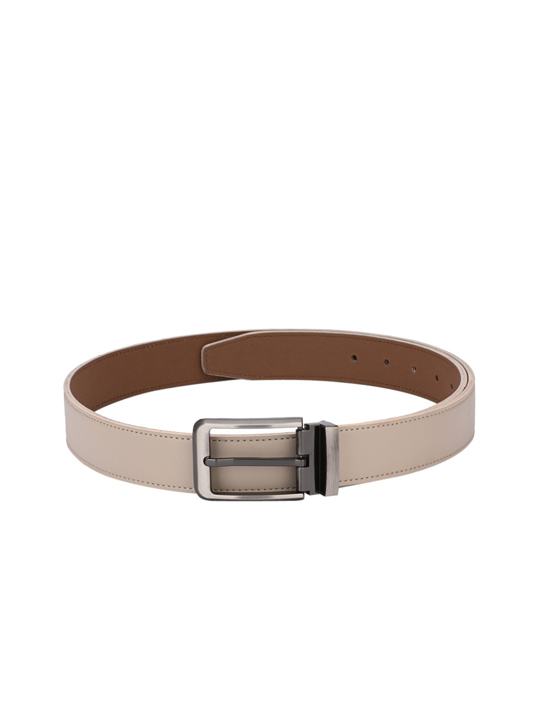 

Calvadoss Men Beige Solid Sustainable Belt