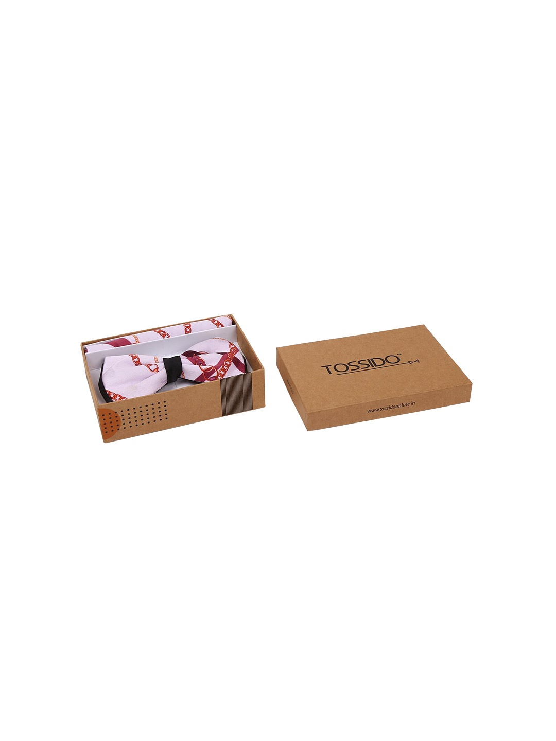 

Tossido Men Pink & Red Printed Accessory Gift Set