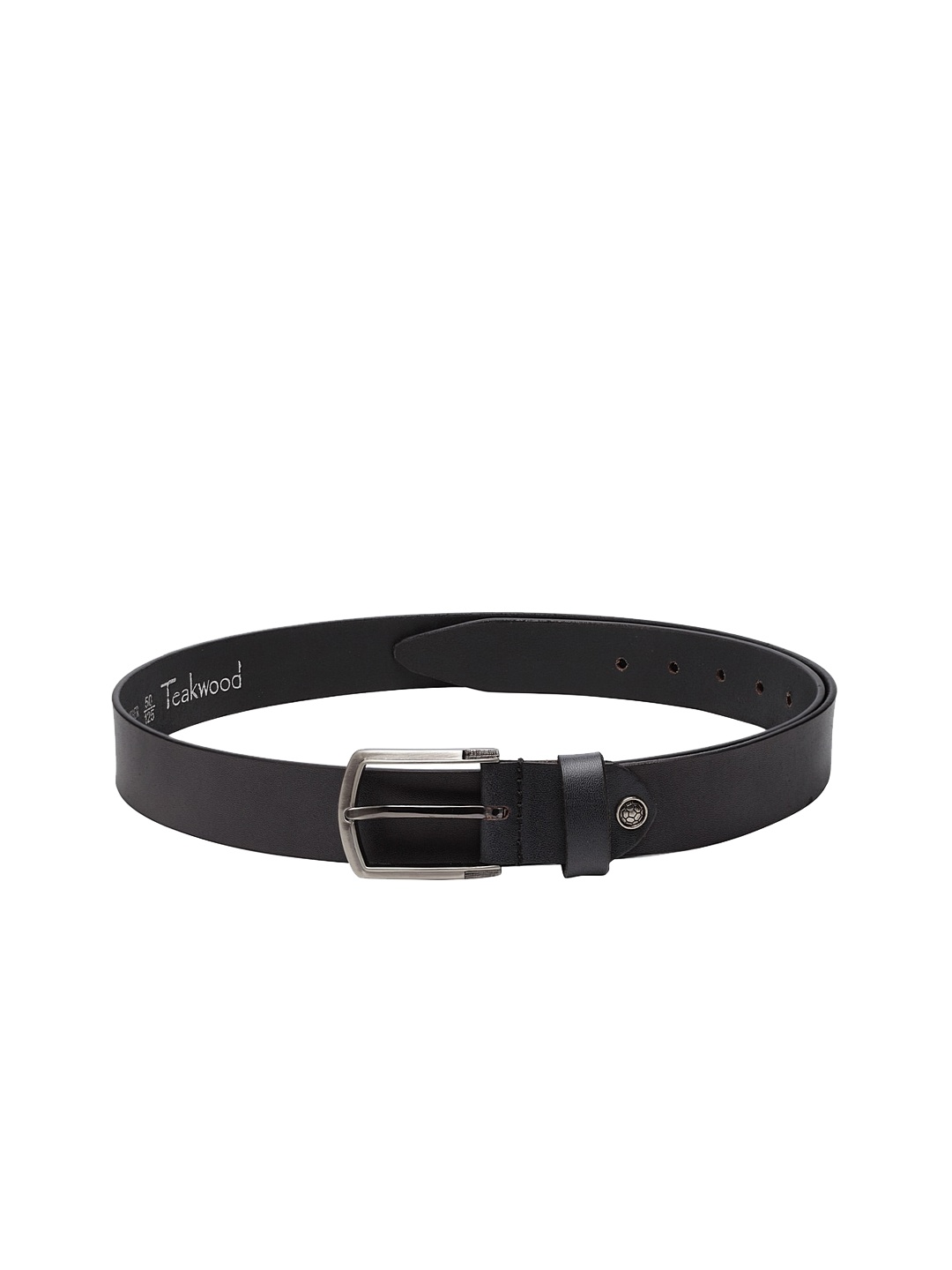 

Teakwood Leathers Men Blue Textured Leather Belt
