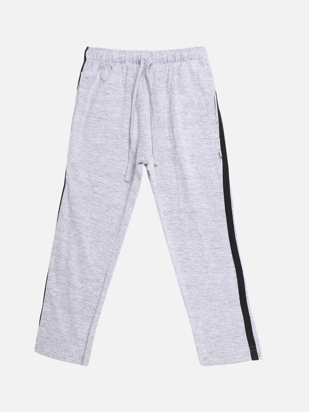 

PROTEENS Boys Grey Solid Straight-Fit Track Pants