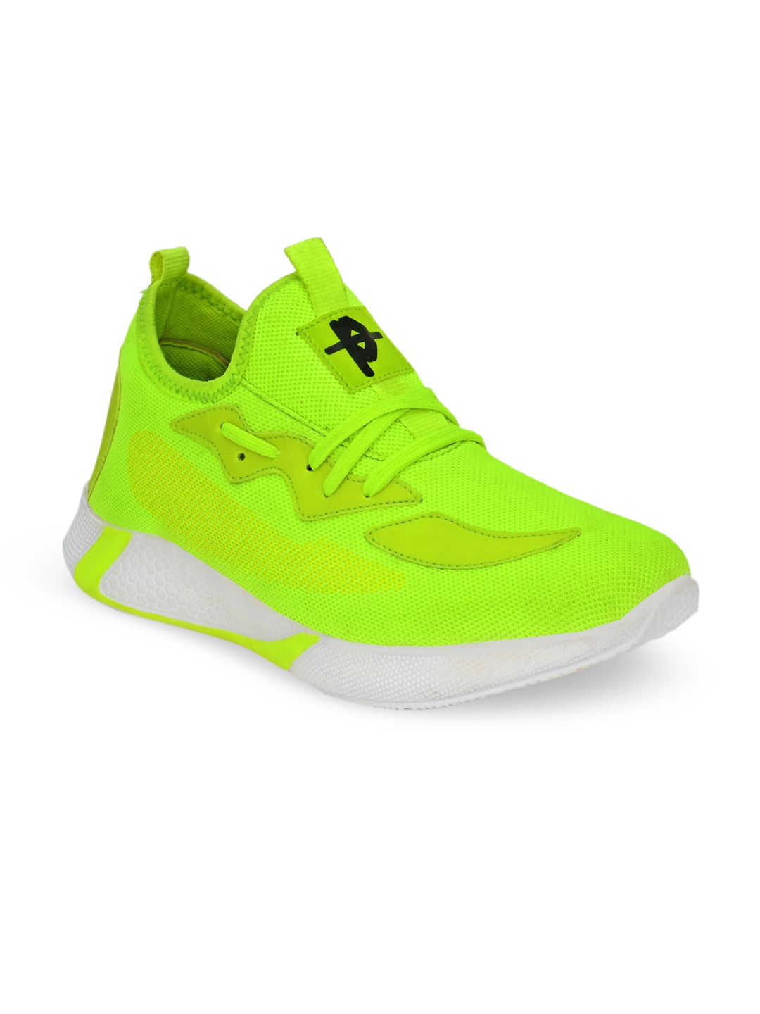 

Provogue Men Fluorescent Green Solid Mesh Mid-Top Air Series Sneakers