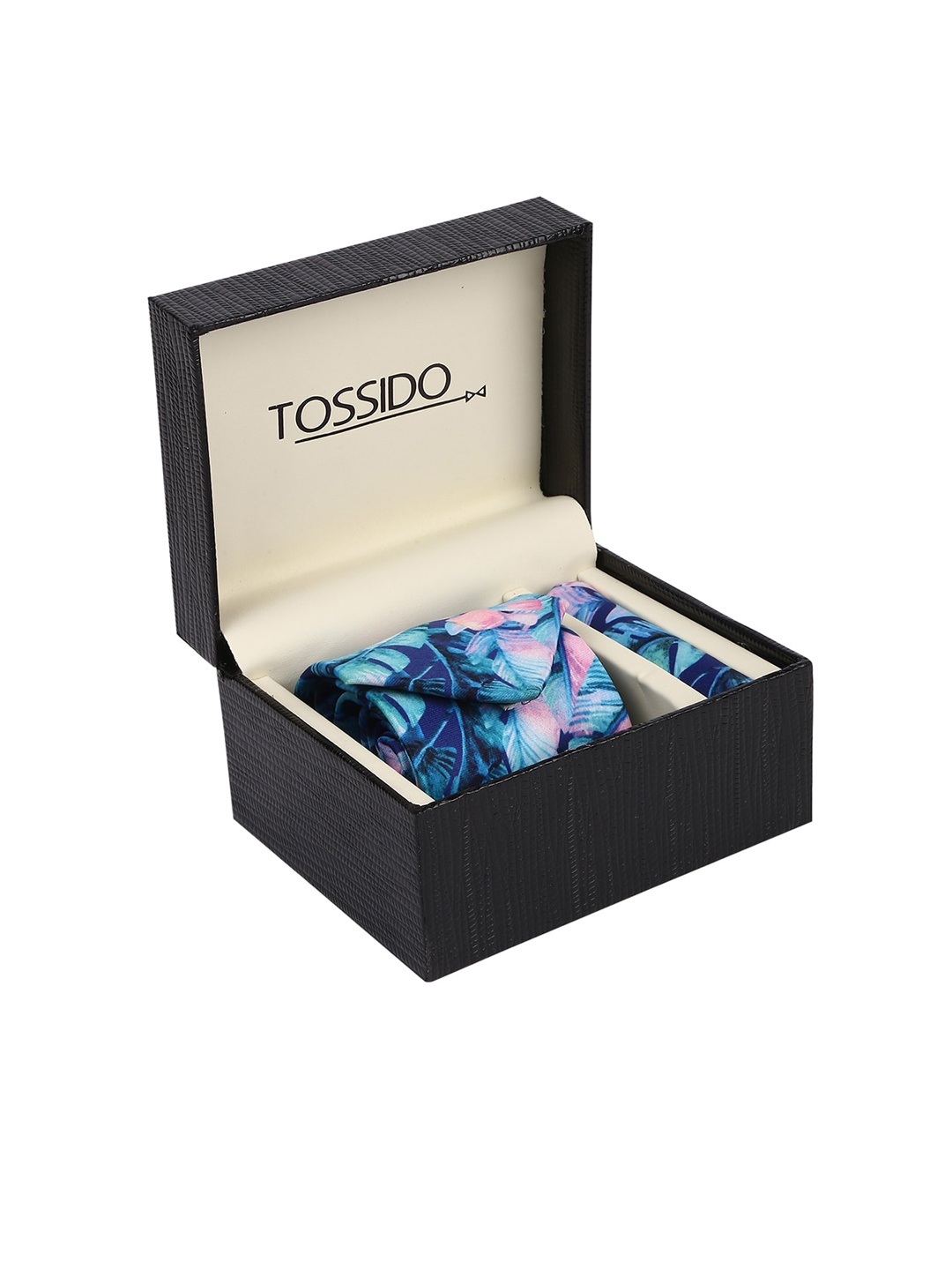 

Tossido Men Blue & Pink Printed Accessory Gift Set