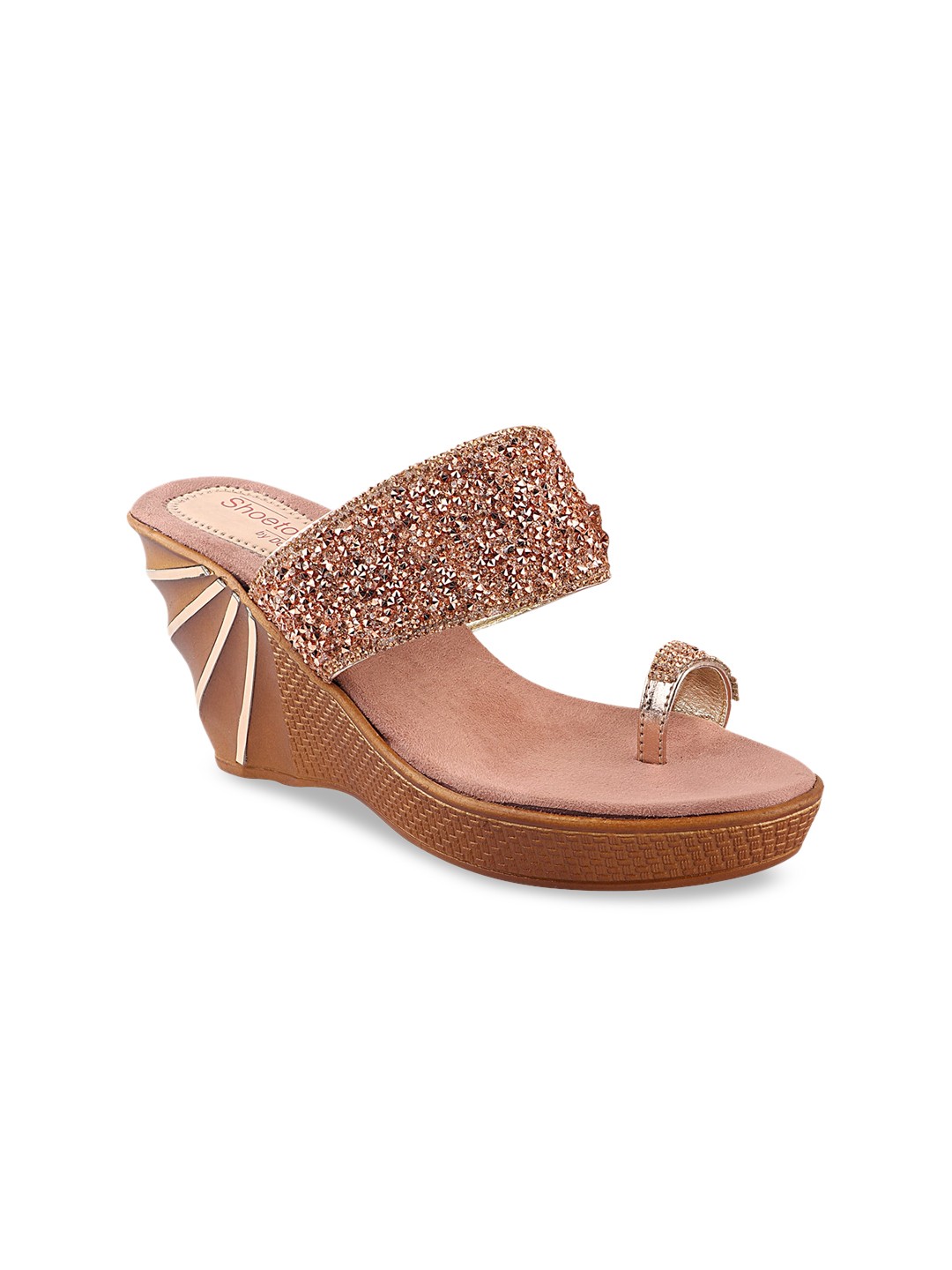 

Shoetopia Women Pink Embellished Sandals