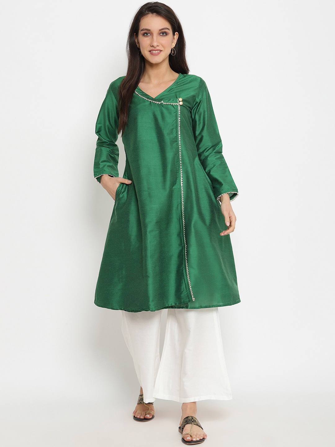 

Abhishti Women Green Kurta