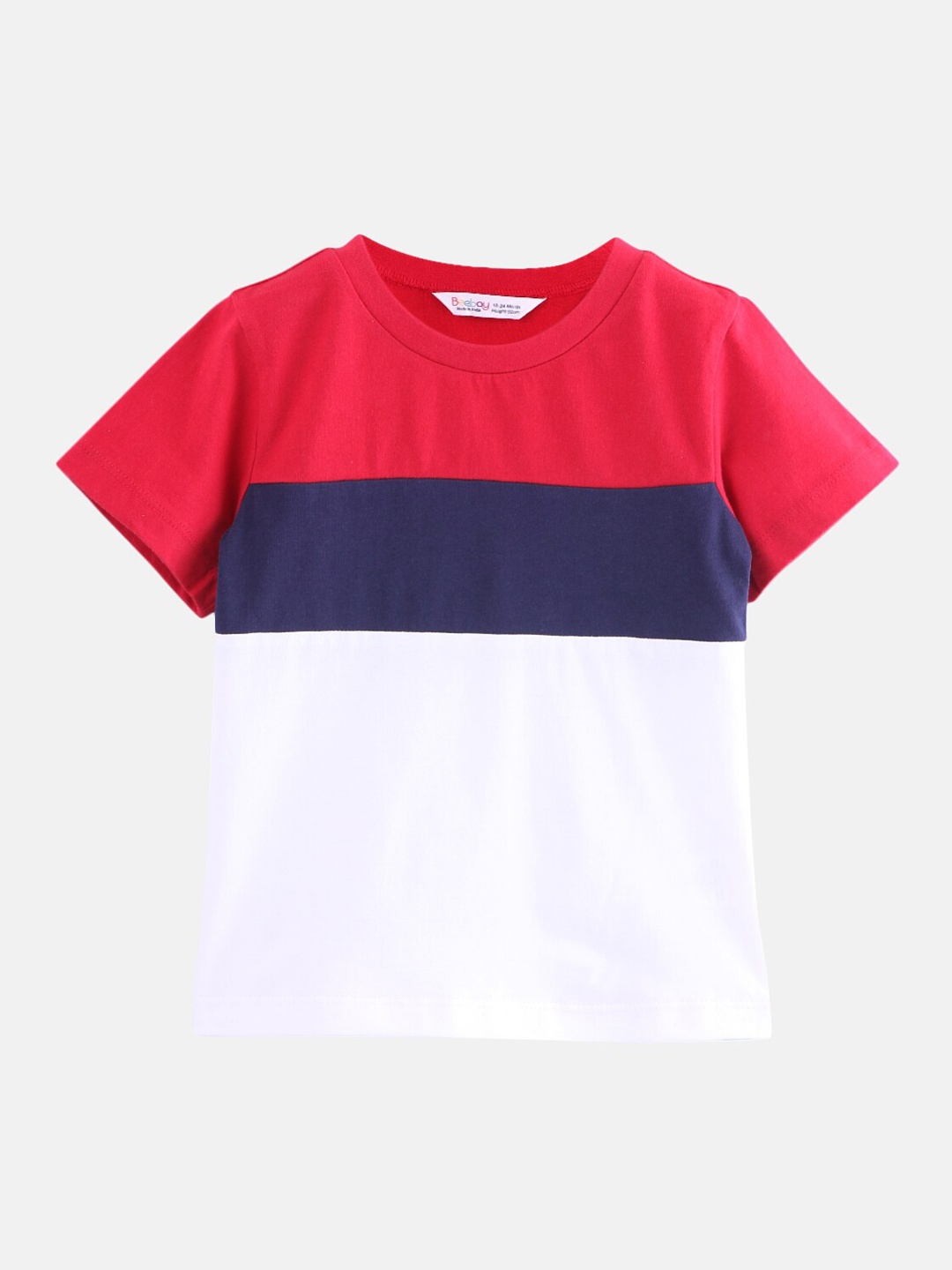 

Beebay Boys Red Colourblocked Round Neck T-shirt