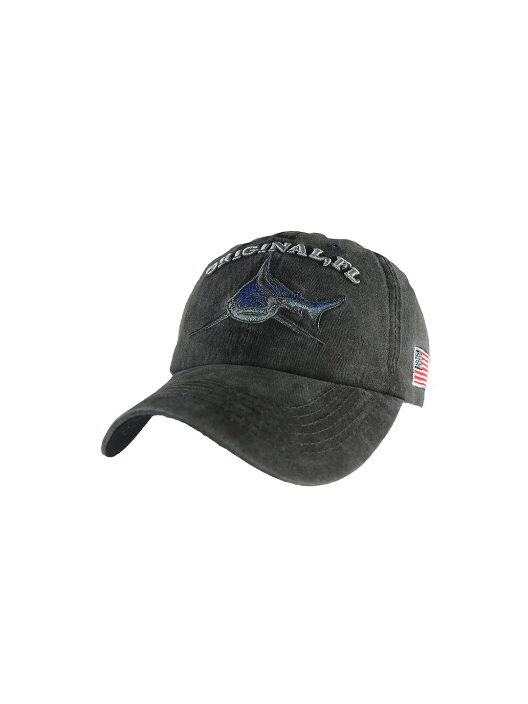 

iSWEVEN Unisex Black & White Embroidered Baseball Cap