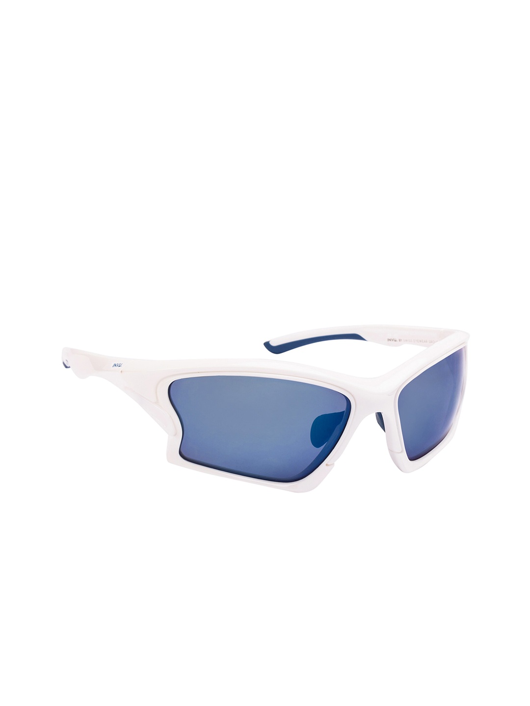 

INVU Men UV Protected Lens Rectangle Sunglasses A2901B, Blue